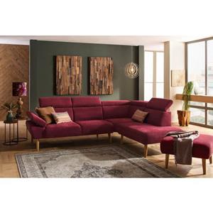 Premium collection by Home affaire Ecksofa "Trapino", Mit Kopf- und Armteilverstellung, Ottomane wahlweise links oder rechts, 3 Bezugsqualitäten