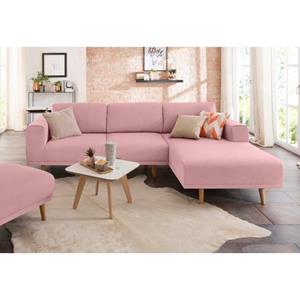 Home affaire Ecksofa "Lasse", im scandinavischen Stil mit Holzfüßen