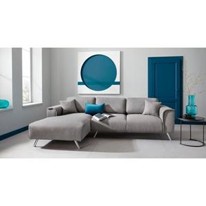 INOSIGN Ecksofa "Malaga", Deckenoptik auf Recamiere und Armlehne