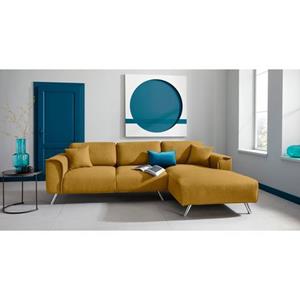 INOSIGN Ecksofa "Malaga", Deckenoptik auf Recamiere und Armlehne