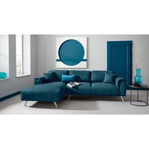 INOSIGN Ecksofa "Malaga", Deckenoptik auf Recamiere und Armlehne