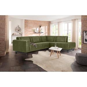 Premium collection by Home affaire Ecksofa "Avila", in Lederoptik und Metall Füßen