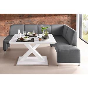 exxpo - sofa fashion Hoekbank Intenso, veel bekledingsstoffen Cord, leer, structuur 244/157 cm (B/D)