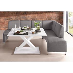 exxpo - sofa fashion Hoekbank Intenso, veel bekledingsstoffen Cord, leer, structuur 244/157 cm (B/D)