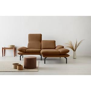 OTTO products Ecksofa "Bennid", Wahlweise mit Arm- und Rückenfunktion, alle Stoffe aus recyceltem Material, hohe Metallbeine