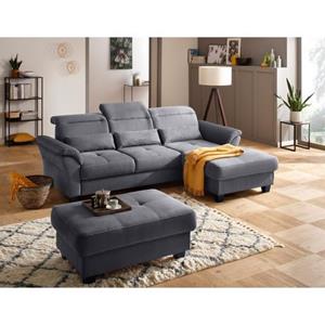 Premium collection by Home affaire Hoekbank Solvei met récamier-afsluitelement en zitdiepteverstelling. naar keuze ook met verstelbaar hoofdeind en slaapfunctie, binnenvering