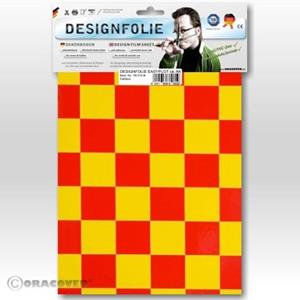 Oracover 87-033-023-B Designfolie Easyplot Fun 3 (L x B) 300mm x 208mm Gelb, Rot