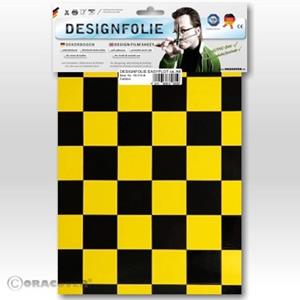 Oracover 87-033-071-B Designfolie Easyplot Fun 3 (L x B) 300mm x 208mm Gelb, Schwarz