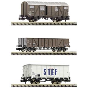 Fleischmann 880904 N 3-delige set goederenwagens van de SNCF