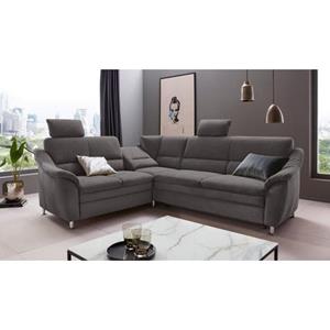 Places of Style Hoekbank Cardoso L-vorm Binnenvering, naar keuze met bed, lade, gedeeltelijk relaxfunctie