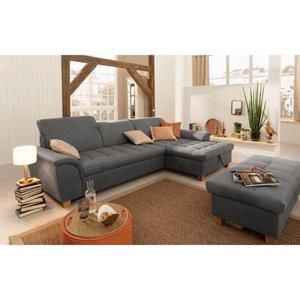 Home affaire Hoekbank Lyla met récamier, naar keuze met verstelbare rugleuning en extra met bed + bedkist