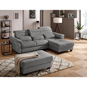 Premium collection by Home affaire Hoekbank Solvei met récamier-afsluitelement en zitdiepteverstelling. naar keuze ook met verstelbaar hoofdeind en slaapfunctie, binnenvering
