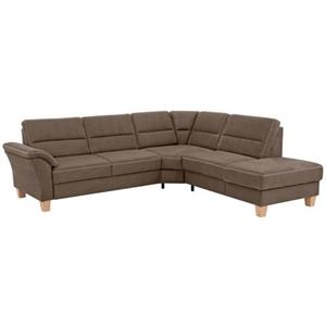 Home affaire Hoekbank Soleo L-model comfortabel door trapezehoek met relaxfunctie, ook met slaapfunctie