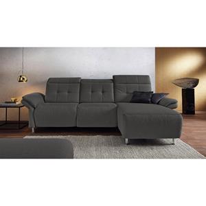 Places of Style Hoekbank Manhattan bank met elektrische relaxfunctie, verstelbare armleuningen