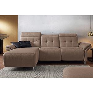 Places of Style Hoekbank Manhattan bank met elektrische relaxfunctie, verstelbare armleuningen