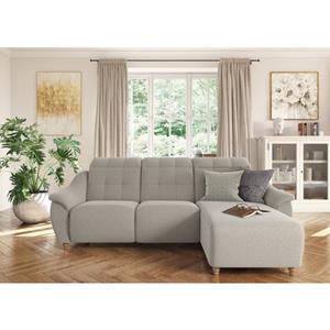 DELAVITA Ecksofa "Bostone", (2 St.), Kopfteilverstellung an jeder Sitzfläche, wahlweise Relaxfunktion, auch in Leder