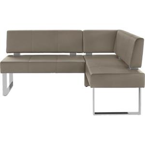 Home affaire Hoekbank RAB in 2 breedten (180 of 200 cm), bekleding in verschillende kwaliteiten, frame gepoedercoat in chroom-look