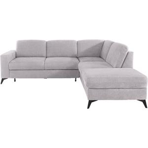 Places of Style Hoekbank Lolland L-vorm Naar keuze met slaapfunctie en bergruimte, ook met afwasbare bekleding