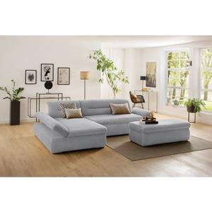 my home Ecksofa "Avesa", Wahlweise mit Armteilvertsellung und Bettfunktion, B/T/H: 300/172/80 cm