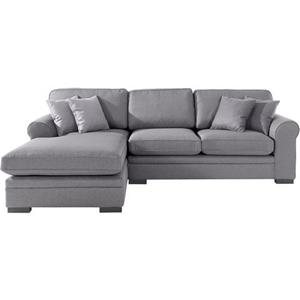 Timbers Ecksofa "Broughton", weicher Sitzkomfort, incl. 4 Zierkissen, Keder