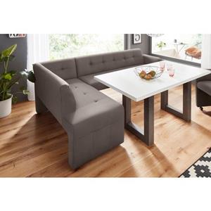exxpo - sofa fashion Hoekbank Barista met geweldige detailafwerking, hoge bodemvrijheid Comfortabele zithoogte 49 cm, vrij in de ruimte te plaatsen