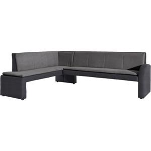 exxpo - sofa fashion Hoekbank Cortado, elegant en modern met hoog zitcomfort hoge bodemvrijheid, mooie detailverwerking, optioneel leren bekleding