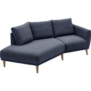 ATLANTIC home collection 2,5-Sitzer "Elvis", Polsterecke mit offenem Ende im skandinavischen Stil
