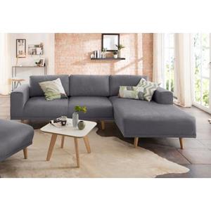 Home affaire Ecksofa "Lasse", im scandinavischen Stil mit Holzfüßen