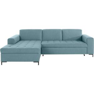 OTTO products Ecksofa "Grazzo", hochwertige Stoffe aus recyceltem Material, Steppung im Sitzbereich, wahlweise mit Bettfunktion und Bettkasten