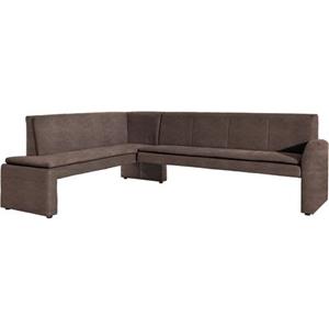 exxpo - sofa fashion Hoekbank Cortado, elegant en modern met hoog zitcomfort hoge bodemvrijheid, mooie detailverwerking, optioneel leren bekleding