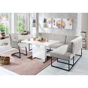 exxpo - sofa fashion Hoekbank Affogato, comfortabel en elegant, hoogwaardige afwerking
