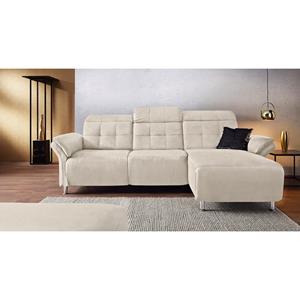 Places of Style Hoekbank Manhattan bank met elektrische relaxfunctie, verstelbare armleuningen