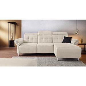 Places of Style Hoekbank Manhattan L-vorm bank met elektrische relaxfunctie, verstelbare armleuningen