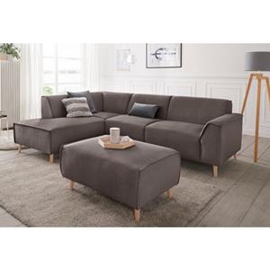 andas Ecksofa "Janek", mit Federkern und Keder in scandinavischem Design
