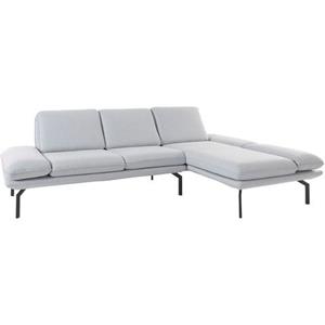 OTTO products Ecksofa "Bennid", Wahlweise mit Arm- und Rückenfunktion, alle Stoffe aus recyceltem Material, hohe Metallbeine