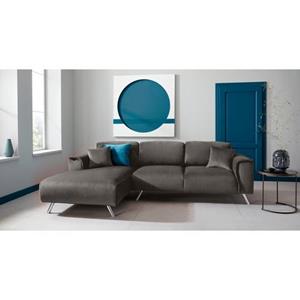 INOSIGN Ecksofa "Malaga", Deckenoptik auf Recamiere und Armlehne