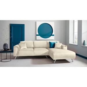INOSIGN Ecksofa "Malaga", Deckenoptik auf Recamiere und Armlehne
