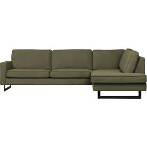 Places of Style Ecksofa "Pinto", mit Keder und Metallfüßen