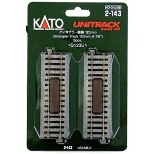 KATO H0  Unitrack 2-143 Ontkoppelrails 123 mm 2 stuk(s)