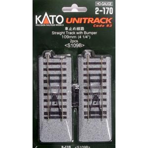 KATO H0 Unitrack 2-170 Gleisende mit Prellbock 109mm 2St.