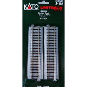 KATO H0  Unitrack 2-193 Rechte rails 149 mm 2 stuk(s)