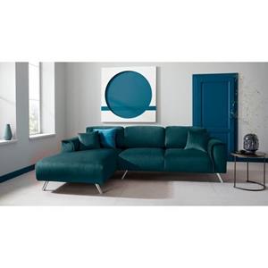 INOSIGN Ecksofa "Malaga", Deckenoptik auf Recamiere und Armlehne