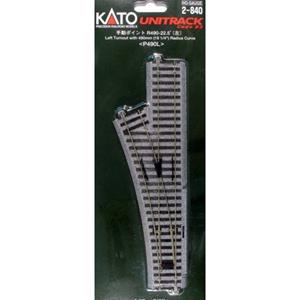 KATO H0  Unitrack 2-840 Wissel, Links 246 mm 1 stuk(s)