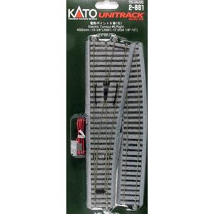 KATO H0 Unitrack 2-861 Weiche, rechts 492mm 1St.