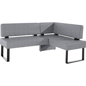 Home affaire Hoekbank Oliver met metalen frame, keukenbank verschillende hoezen cord eetkamerbank ottos choice