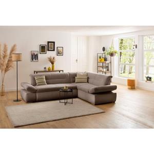 My home Hoekbank Avesa Naar keuze met arm- en slaapfunctie, bxdxh: 275x211x80 cm