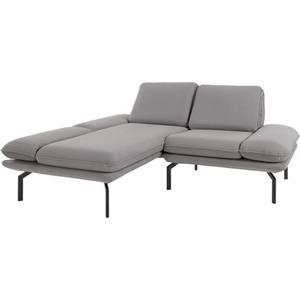 OTTO products Ecksofa "Bennid", Wahlweise mit Arm- und Rückenfunktion, alle Stoffe aus recyceltem Material, hohe Metallbeine