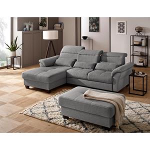 Premium collection by Home affaire Hoekbank Solvei met récamier-afsluitelement en zitdiepteverstelling. naar keuze ook met verstelbaar hoofdeind en slaapfunctie, binnenvering