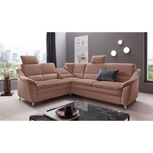 Places of Style Hoekbank Cardoso L-vorm Binnenvering, naar keuze met bed, lade, gedeeltelijk relaxfunctie
