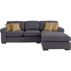 Timbers Ecksofa "Broughton", weicher Sitzkomfort, incl. 4 Zierkissen, Keder